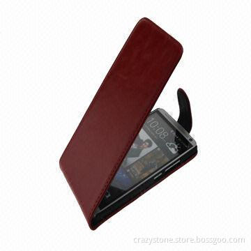 PU Leather Flip Case for HTC One Max T6